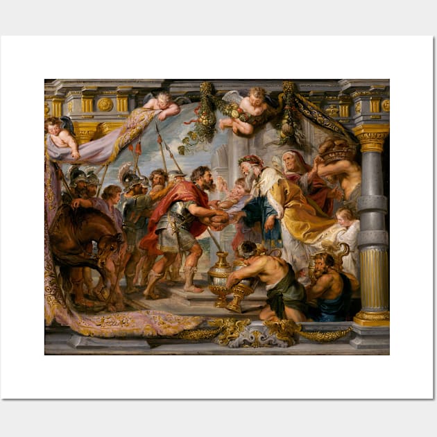 The Meeting of Abraham and Melchizedek -  Sir Peter Paul Rubens Wall Art by Mota